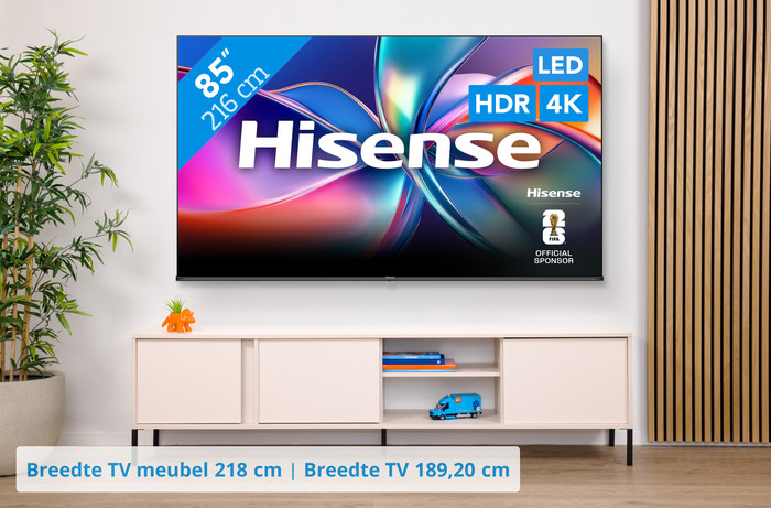 Hisense 85" QLED E7Q (2025) visual Coolblue 1