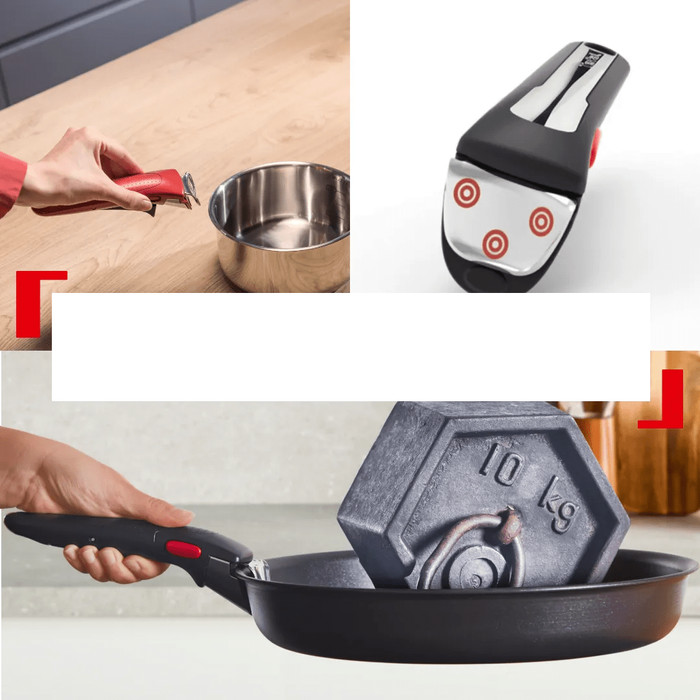 Tefal Ingenio Excellence Ceram Pannenset 3-delig product in gebruik