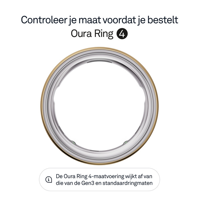Oura Ring 4 Maat 12 Goud visual leverancier