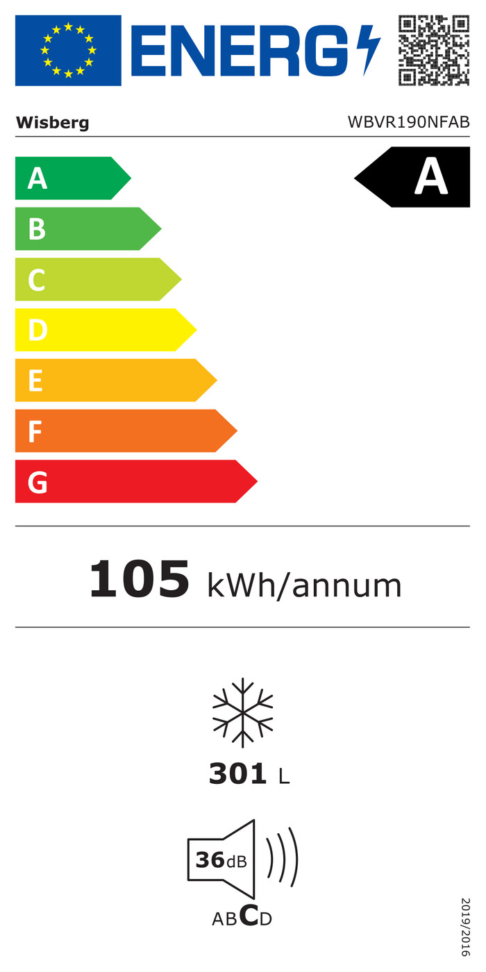 Wisberg WBVR190NFAB energielabel