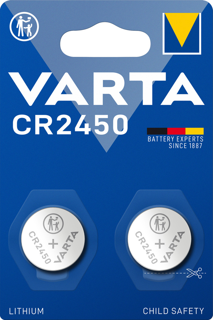 Varta Lithium Coin CR2450 BLI 2 stuks Main Image
