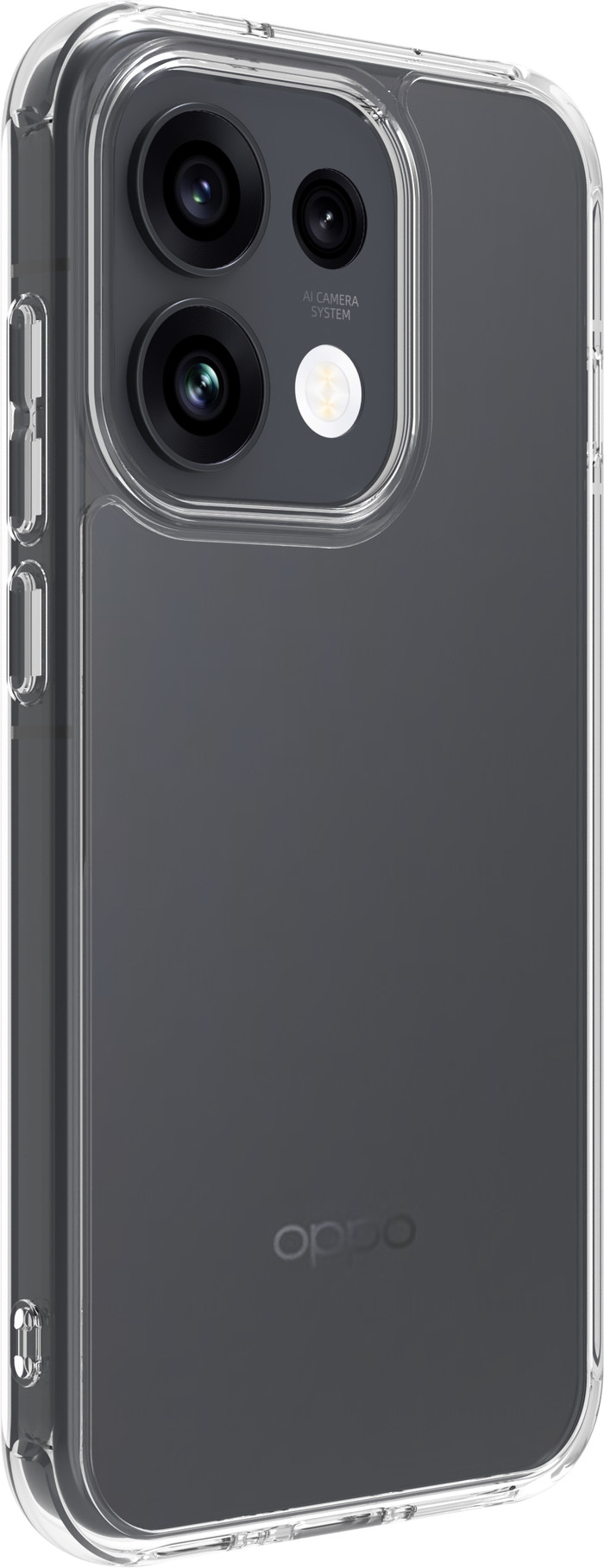 BlueBuilt Protective Back Cover OPPO Reno16 Pro Transparant linkerkant