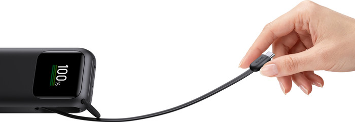 Belkin Powerbank 11.000 mAh met Snelladen 60 Watt Zwart linkerkant