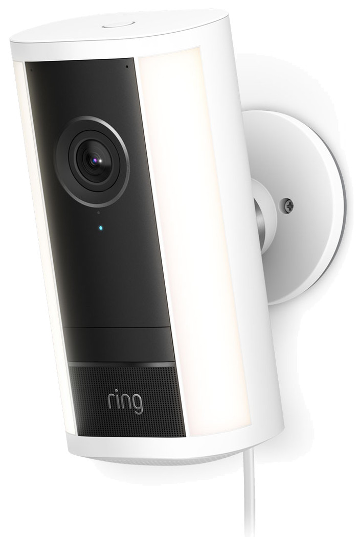 Ring Spotlight Camera Pro 2e Generatie Bedraad Wit rechterkant