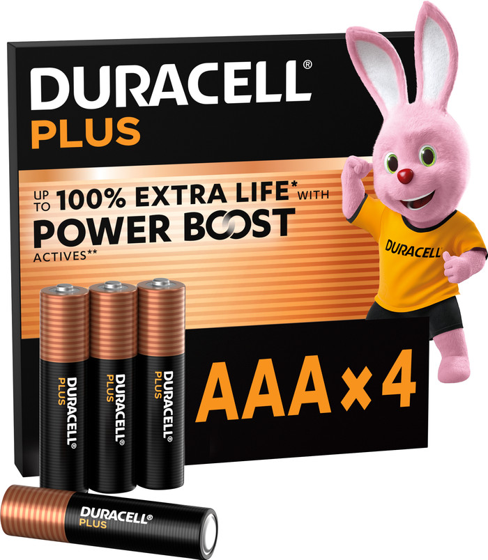 Duracell Plus AAA batterijen 4 stuks Main Image