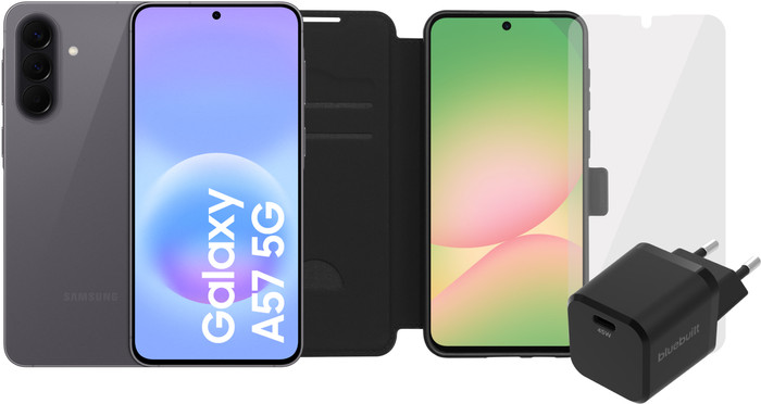 Samsung Galaxy A57 128GB Grijs 5G + Compleet Accessoirepakket Main Image