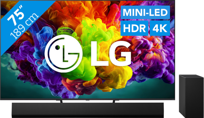 LG Mini-led 75" QNED93 (2026) + LG DSG10TY Main Image