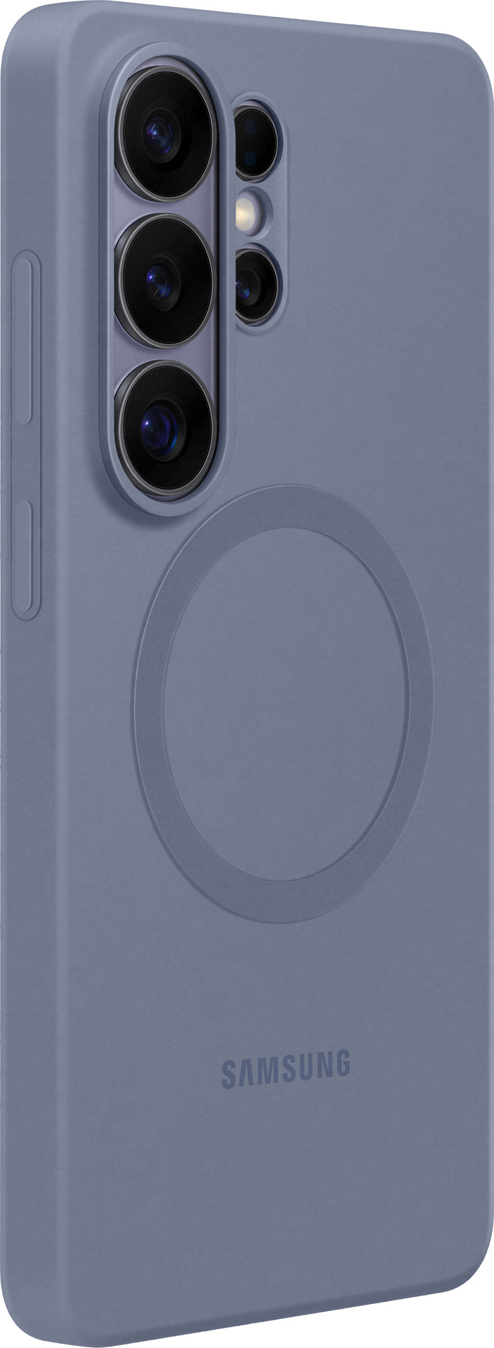 Samsung Galaxy S26 Ultra Siliconen Back Cover met Magneet Paars rechterkant