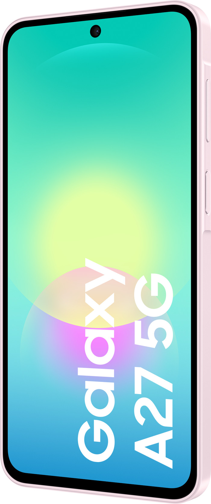 Samsung Galaxy A27 128GB Roze 5G + Basis Accessoirepakket voorkant