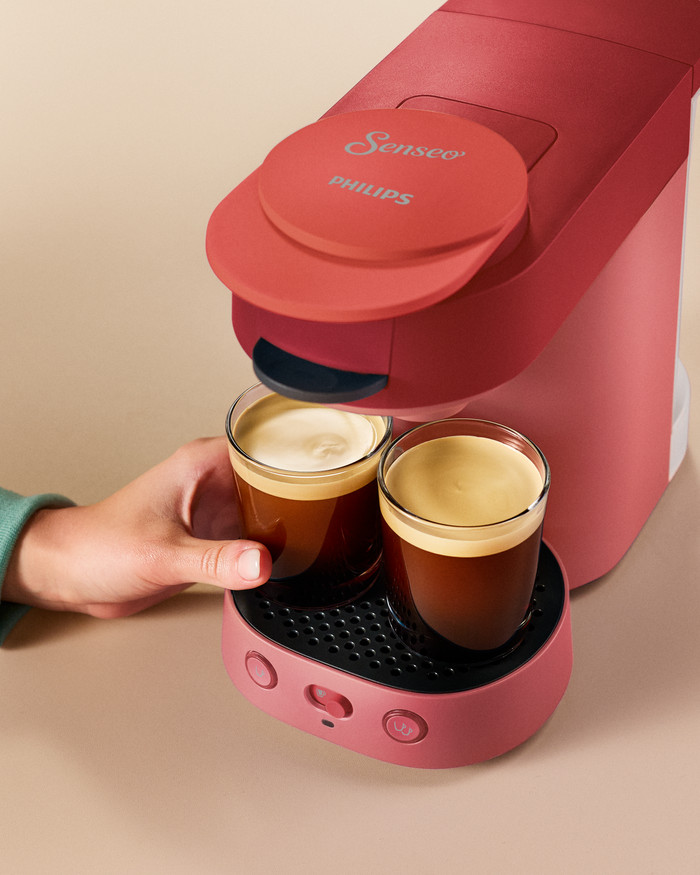 Philips koffiepadmachine Senseo Vibe CSA225/90 product in gebruik