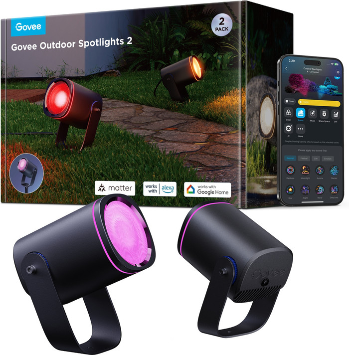 Govee Outdoor Spotlights Duo Pack verpakking
