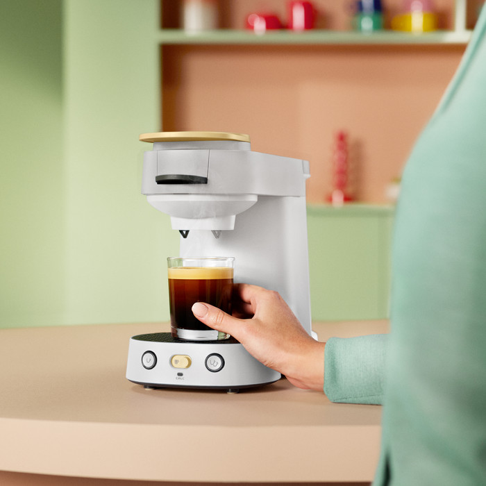 Philips koffiepadmachine Senseo Vibe CSA225/50 product in gebruik