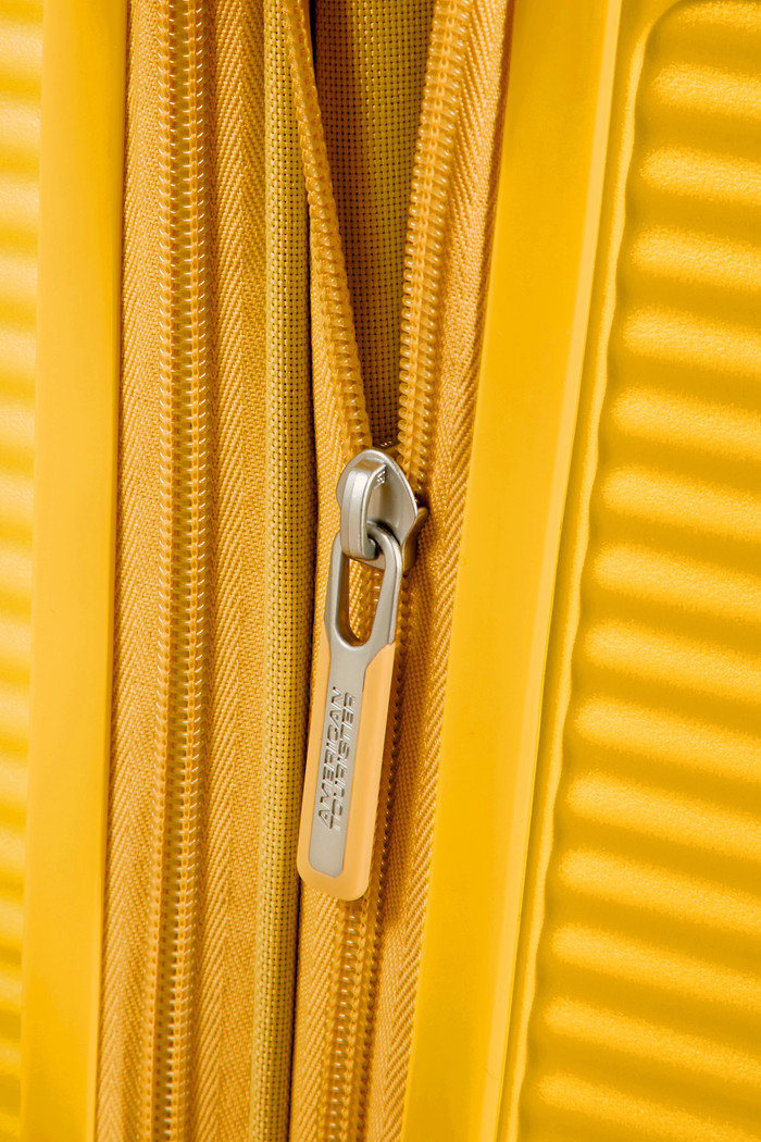 American Tourister Soundbox Expandable Spinner 55cm Golden Yellow null
