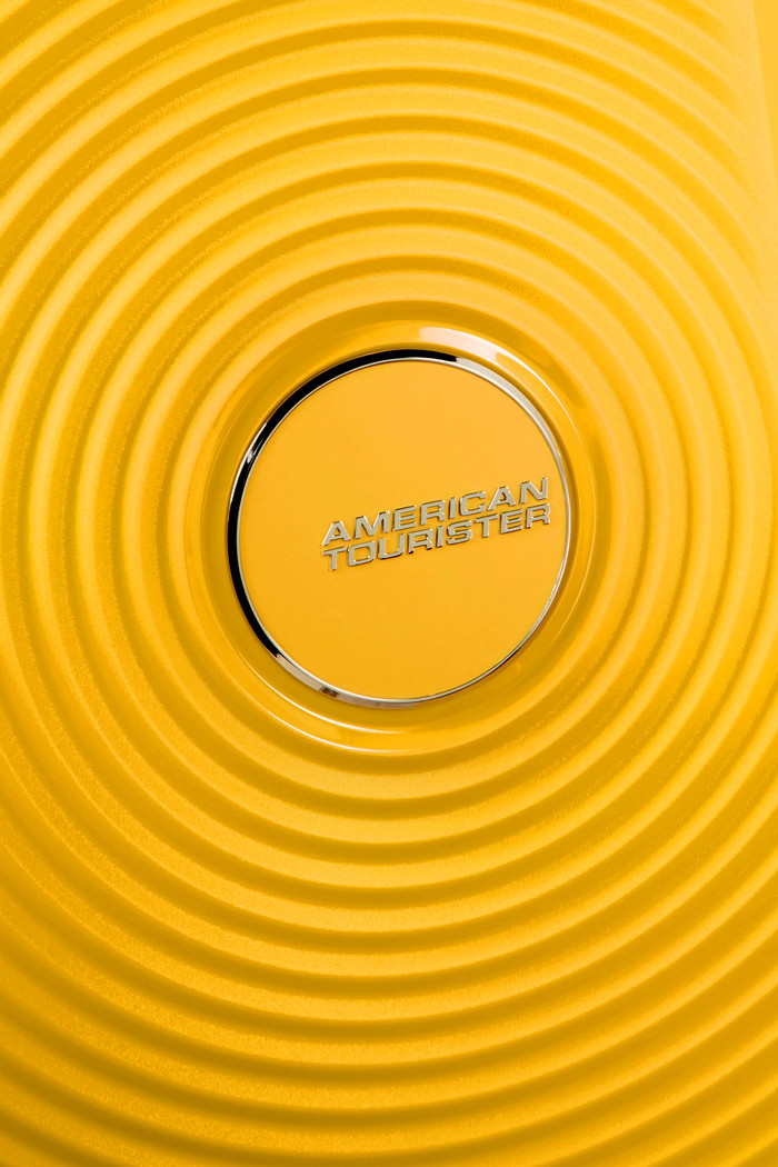 American Tourister Soundbox Expandable Spinner 55cm Golden Yellow null