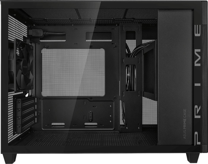 ASUS PRIME AP201 TG Zwart linkerkant