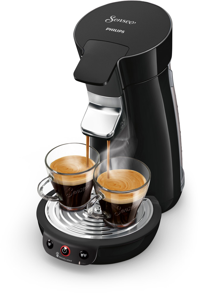 Philips Senseo Viva Café HD6563/60 Black + Milk Frother top