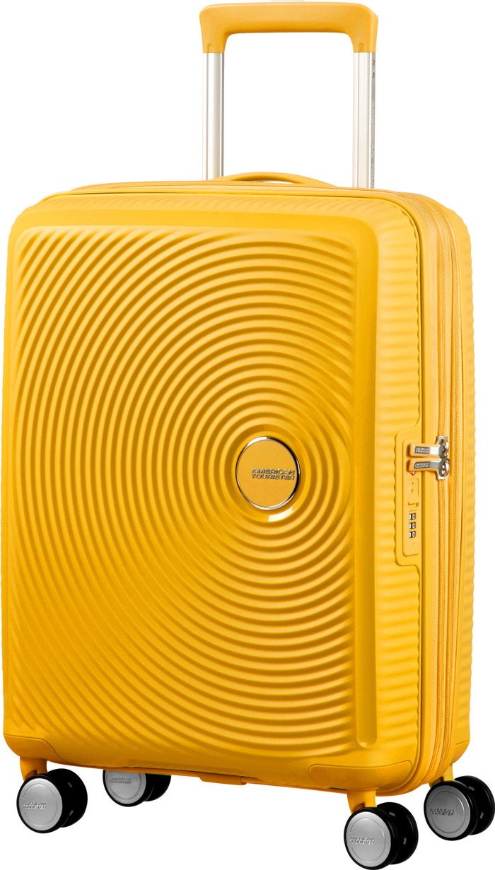 American Tourister Soundbox Expandable Spinner 55cm Golden Yellow null