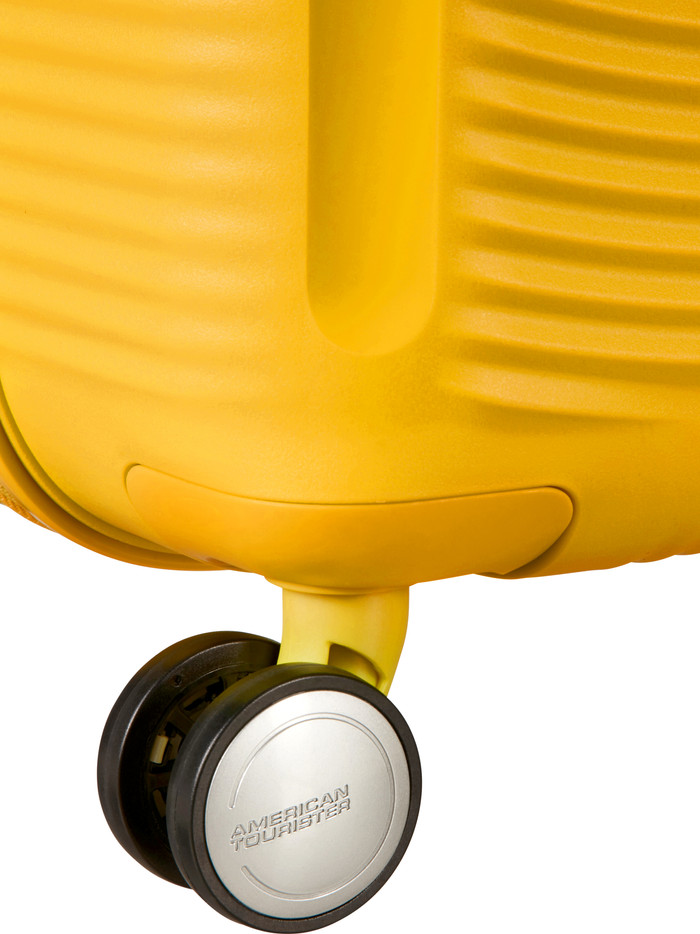 American Tourister Soundbox Expandable Spinner 55cm Golden Yellow null