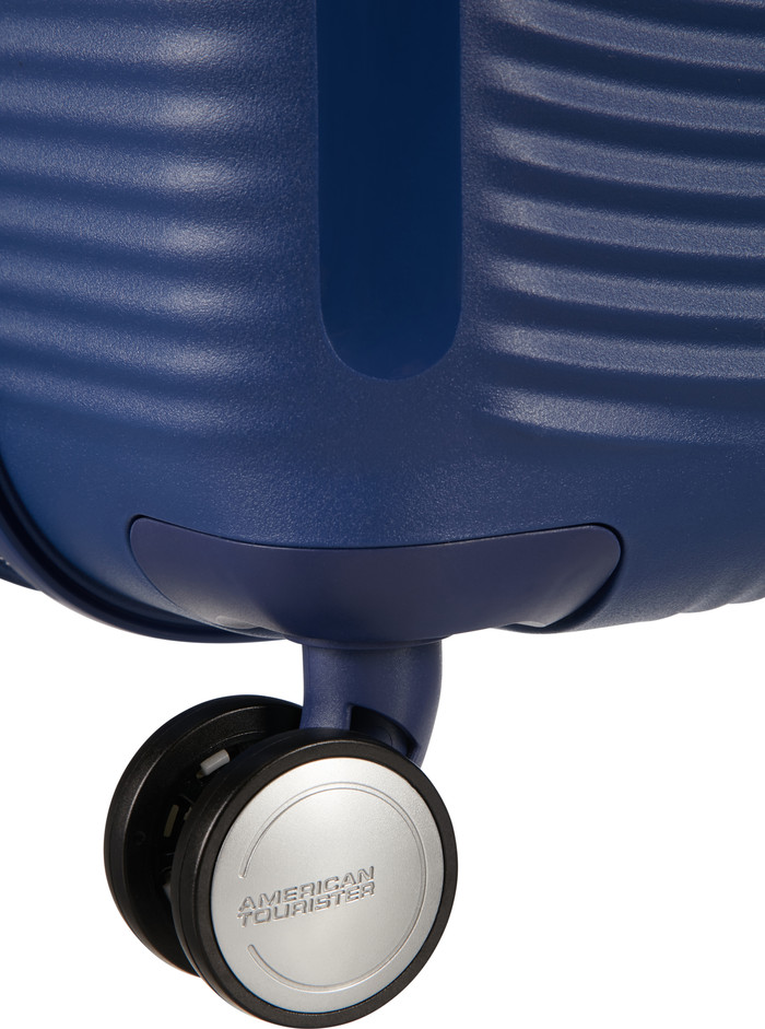American Tourister Soundbox Expandable Spinner 77cm Midnight Navy detail