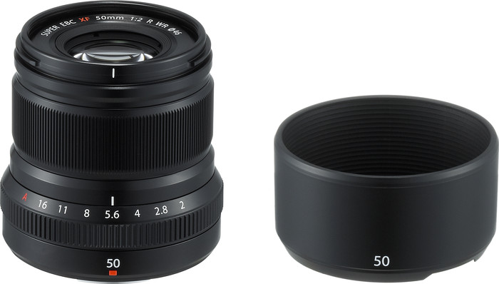Fujifilm XF 50mm f/2.0 R WR Zwart samengesteld product