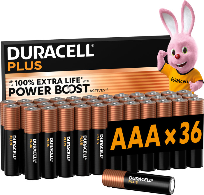 Duracell Plus AAA batterijen 36 stuks Main Image
