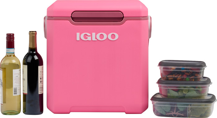 Igloo Tag Along Too Highrise 22QT Pink product in use