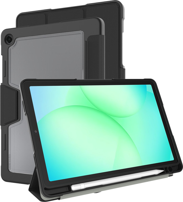 Just in Case Samsung Galaxy Tab A11/A9 Plus ArmorElite Book Case Zwart samengesteld product