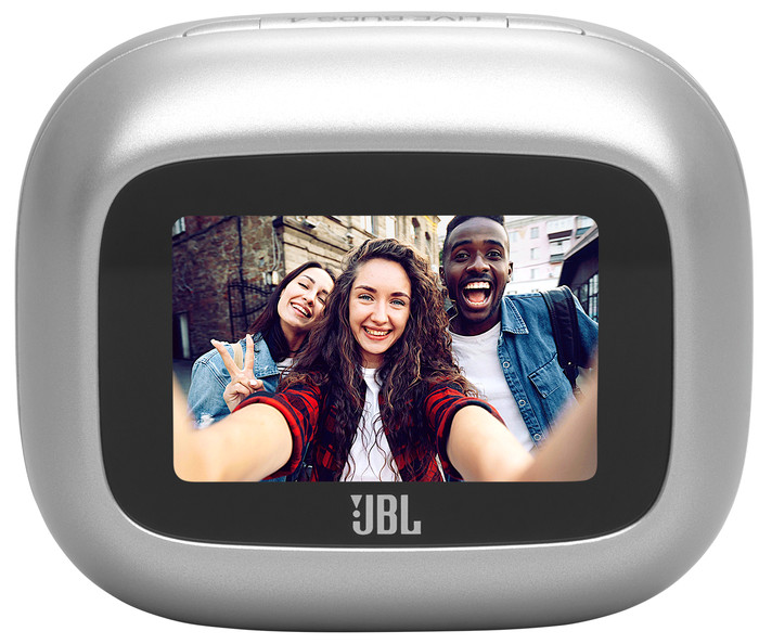 JBL Live Buds 4 Zilver voorkant