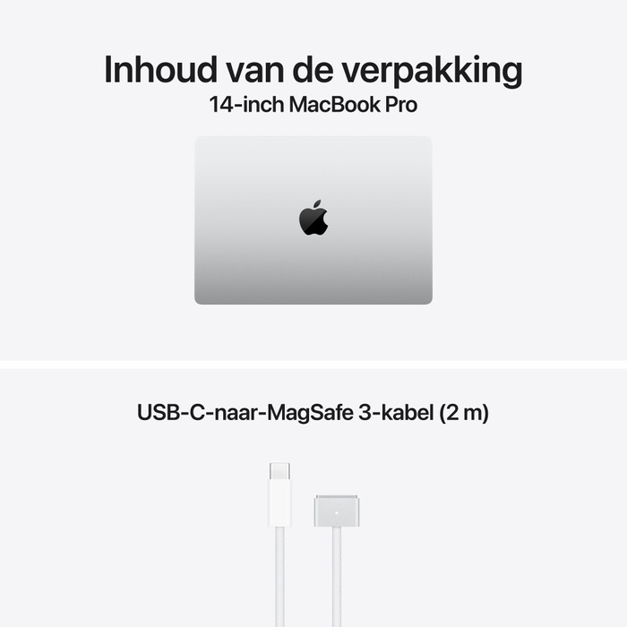 Apple MacBook Pro 14 inch M6 24GB / 1TB Zilver QWERTY visual leverancier