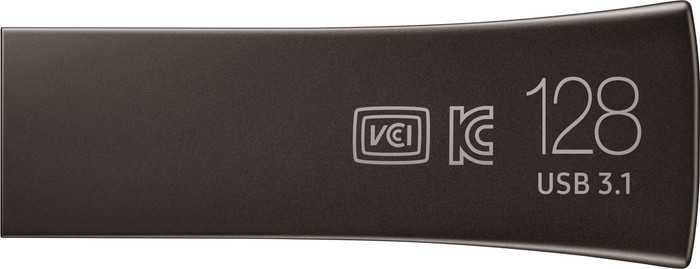 Samsung USB Stick Bar Plus 128GB Grijs achterkant