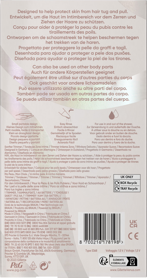 Gillette Venus Gentle Trimmer verpakking