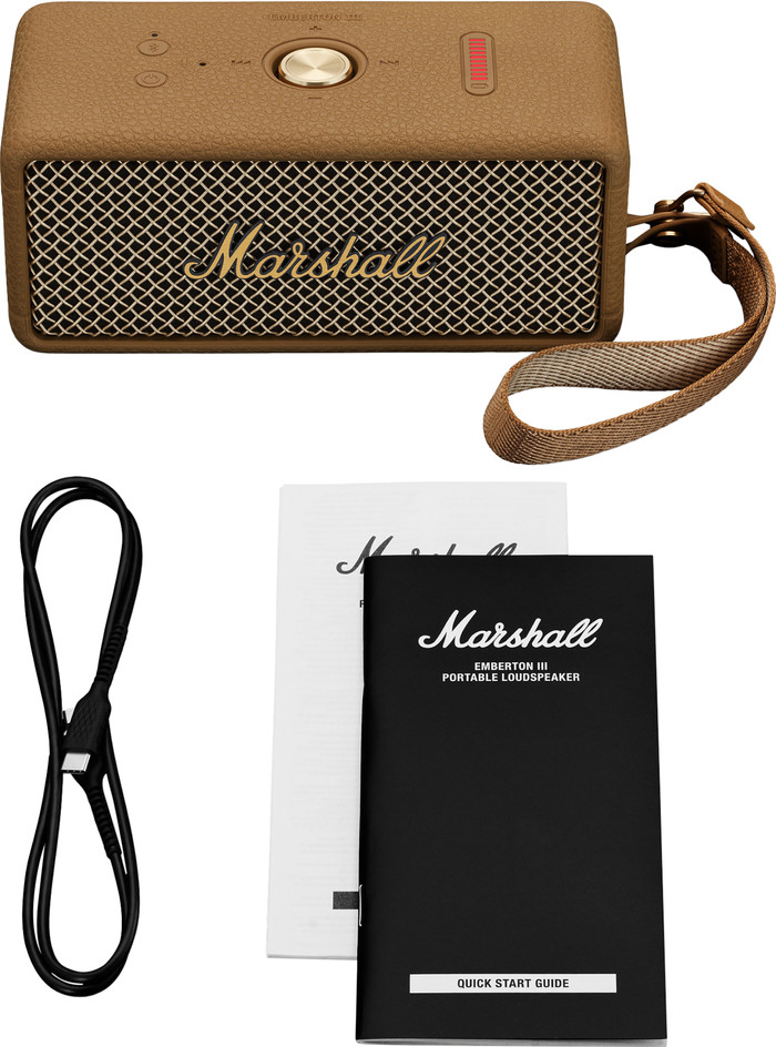 Marshall Emberton III speaker BT Vivid Brown accessory