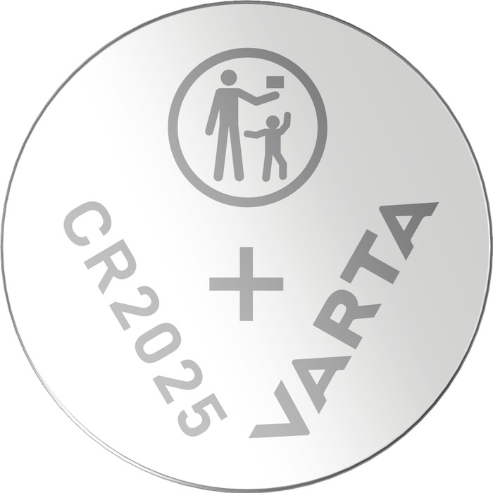 Varta Lithium Coin CR2025 BLI 5 stuks voorkant