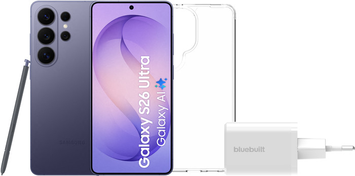 Samsung Galaxy S26 Ultra 256GB Dark Blue 5G + Basic Accessory Pack Main Image