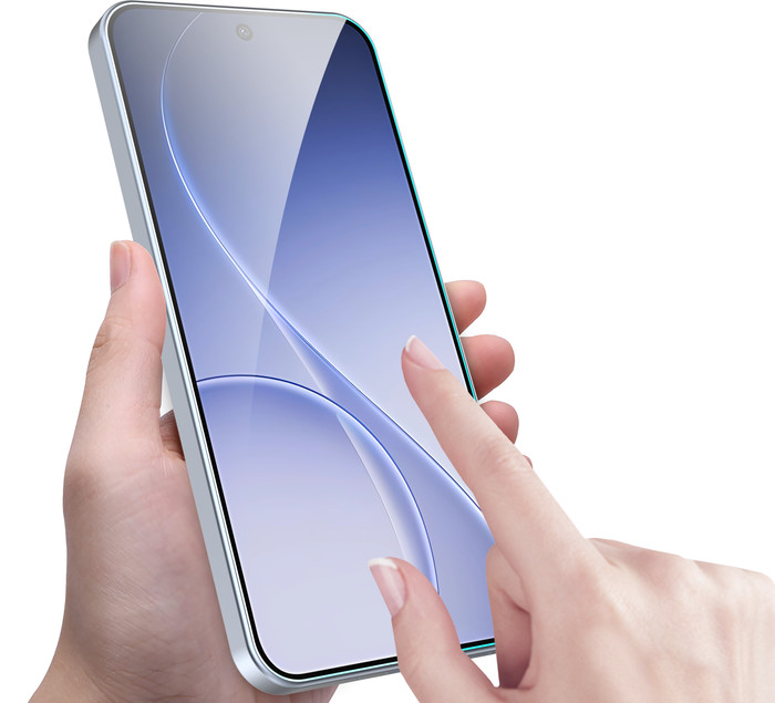 Just In Case Tempered Glass OPPO Reno15 Screenprotector product in gebruik