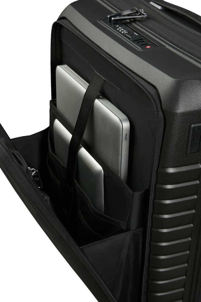 Samsonite Intuo Spinner Easy Access Expandable 55cm Black product in gebruik