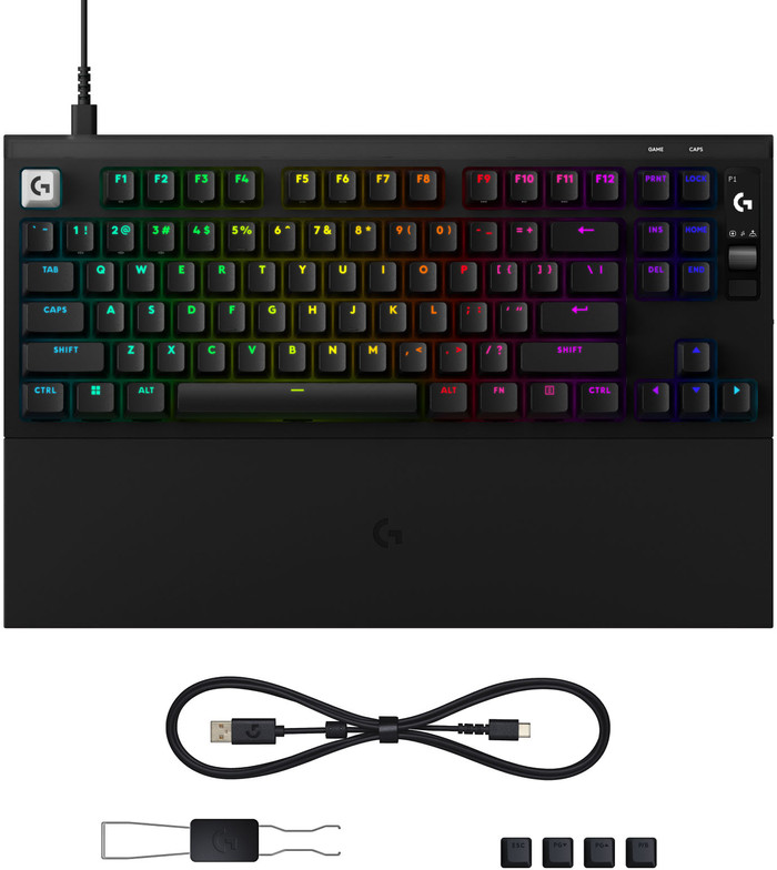 Logitech G PRO X2 RAPID TKL Gaming Toetsenbord Zwart Qwerty accessoire