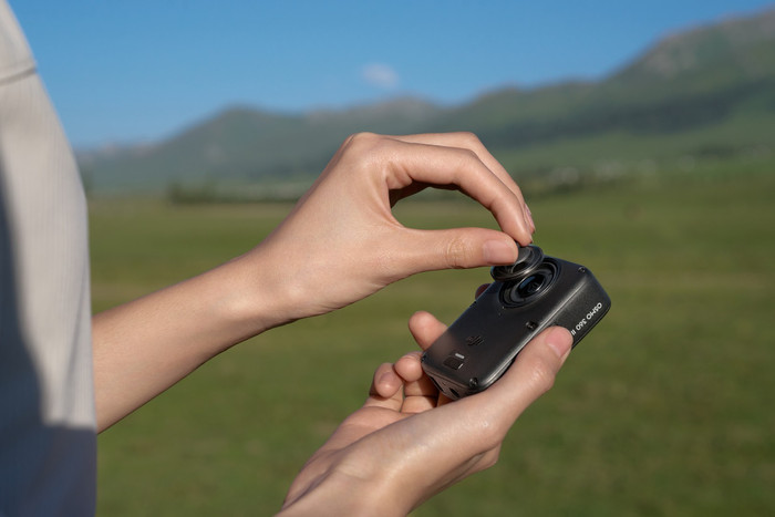DJI Osmo 360 II Adventure Combo product in gebruik