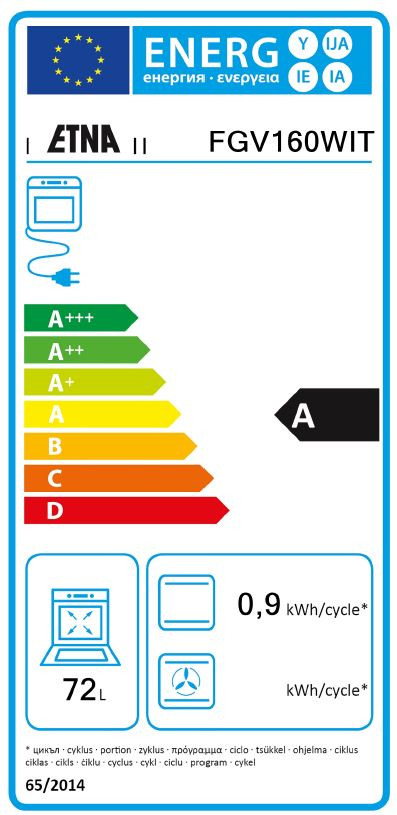ETNA FGV160WIT energielabel