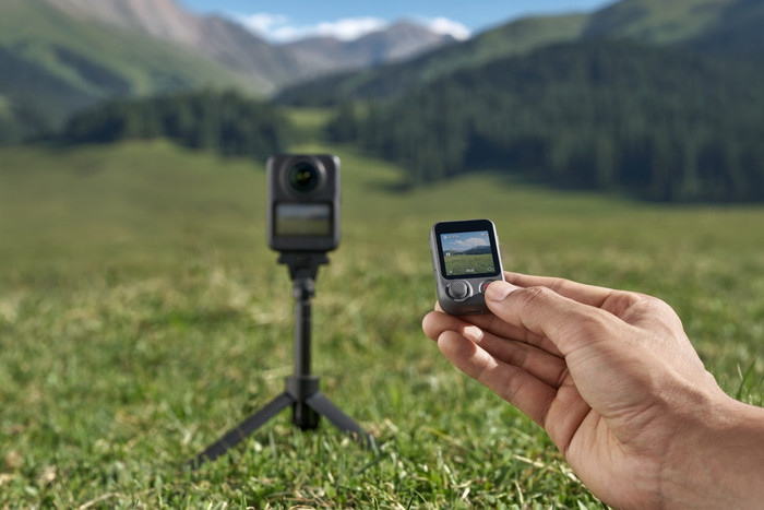DJI Osmo 360 II Adventure Combo product in gebruik