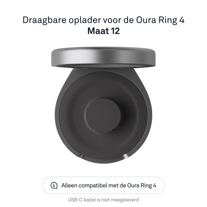 Oura Ring 4 Draadloze Oplaadcase Maat 12 visual leverancier