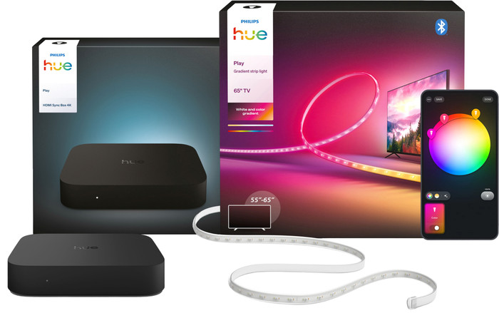 Philips Hue Play Gradient LED Strip 55 tot 65 inch TV + HDMI Sync Box 4K Main Image