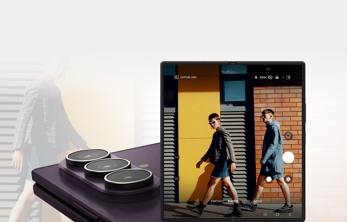 Samsung Galaxy Z Fold 8 Ultra 512GB Wit 5G + Carbon Back Cover met Magneet Zwart visual leverancier
