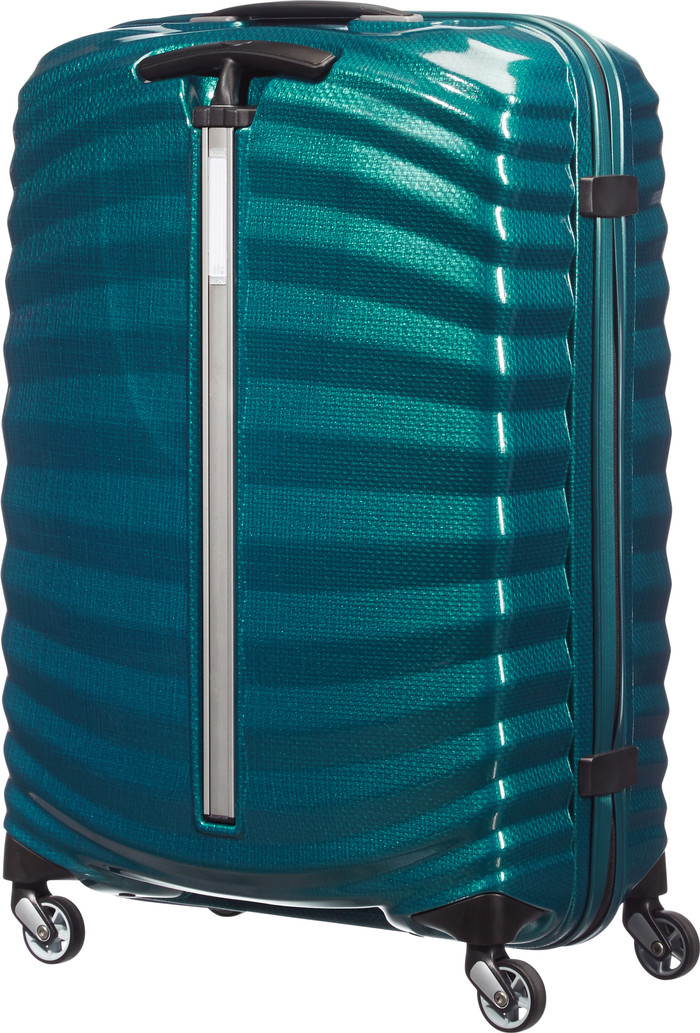 Samsonite Lite-Shock Spinner 75cm Petrol Blue achterkant