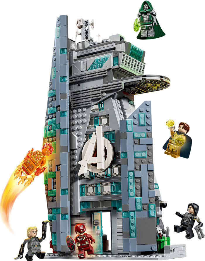 LEGO Marvel Avengers: Doomsday nieuwe Avengers toren 76352 voorkant