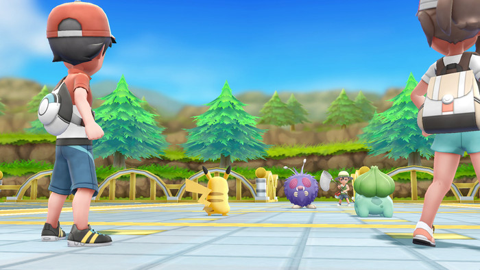Pokemon Let's Go Pikachu Nintendo Switch product in gebruik