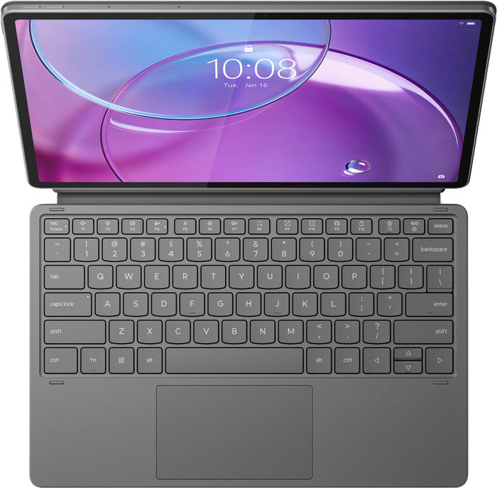 Lenovo Idea Tab Pro Gen 2 Toetsenbord Hoes QWERTY Grijs bovenkant