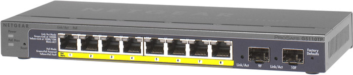 Netgear GS110TP rechterkant