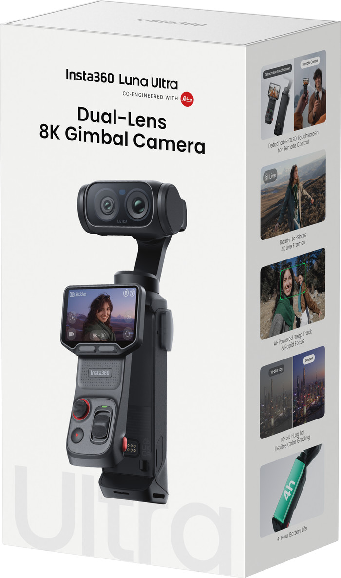 Insta360 Luna Ultra Zwart verpakking