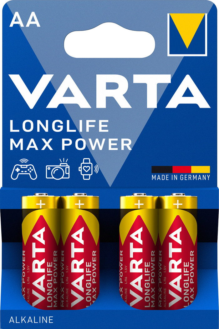 Varta Longlife Max Power AA Blister 4 stuks Main Image